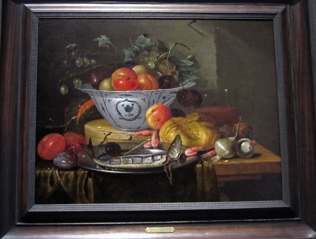 Still Life with Fruitdish and Fish